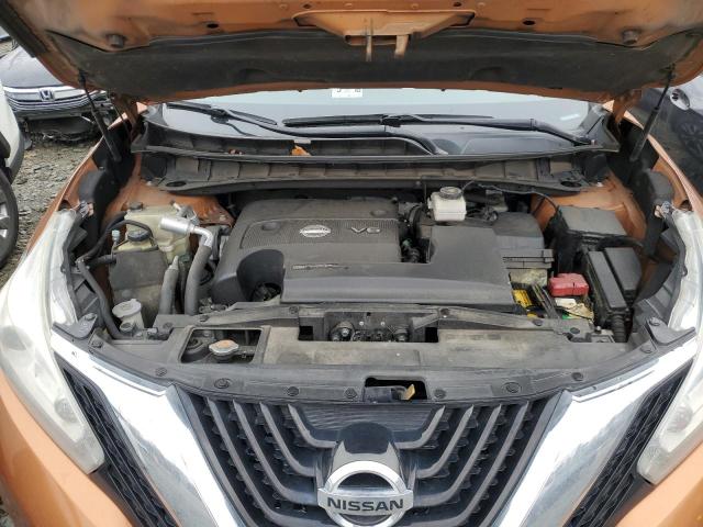 5N1AZ2MH3HN165749 - 2017 NISSAN MURANO S ORANGE photo 12