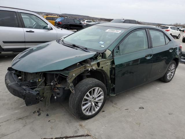 5YFBURHE0EP111842 - 2014 TOYOTA COROLLA L GREEN photo 1