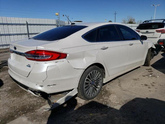 3FA6P0T93HR228950 - 2017 FORD FUSION SE WHITE photo 3