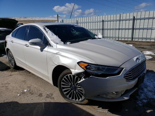 3FA6P0T93HR228950 - 2017 FORD FUSION SE WHITE photo 4