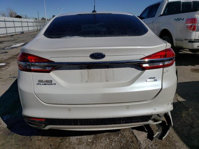 3FA6P0T93HR228950 - 2017 FORD FUSION SE WHITE photo 6