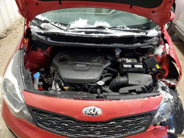 KNADM4A37D6291473 - 2013 KIA RIO LX RED photo 11