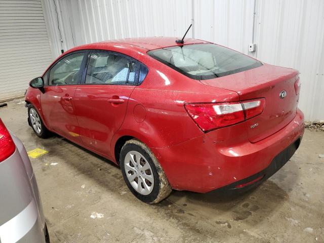 KNADM4A37D6291473 - 2013 KIA RIO LX RED photo 2