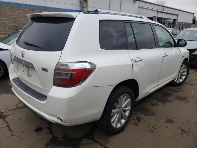 JTEEW41A682015911 - 2008 TOYOTA HIGHLANDER HYBRID WHITE photo 3