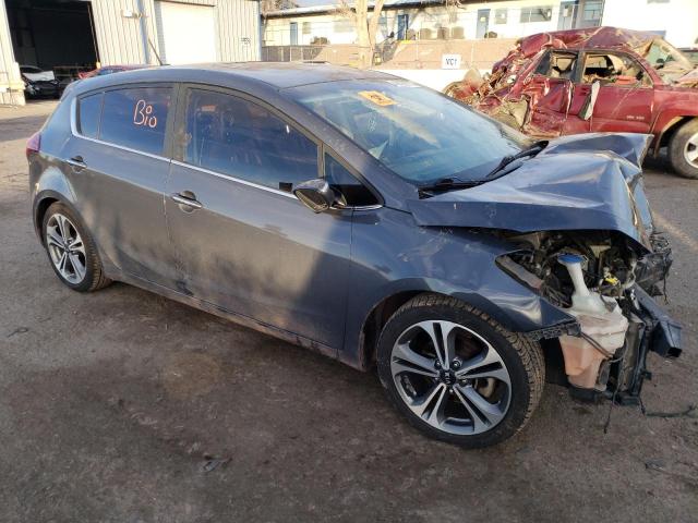 KNAFX5A85G5585224 - 2016 KIA FORTE EX BLUE photo 4