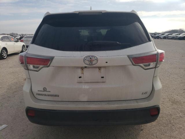 5TDZKRFH5GS133668 - 2016 TOYOTA HIGHLANDER LE WHITE photo 6