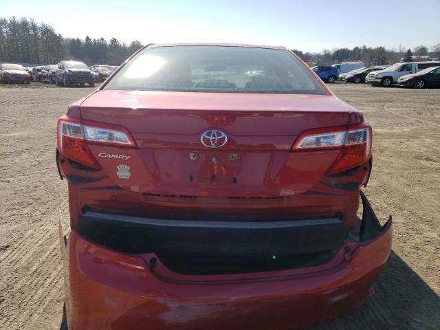 4T4BF1FK1CR176981 - 2012 TOYOTA CAMRY BASE RED photo 6