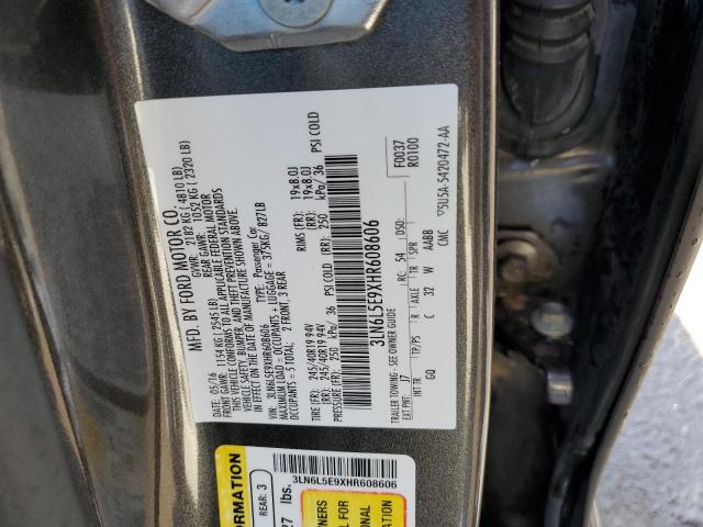 3LN6L5E9XHR608606 - 2017 LINCOLN MKZ RESERVE ნაცრისფერი ფოტო 13