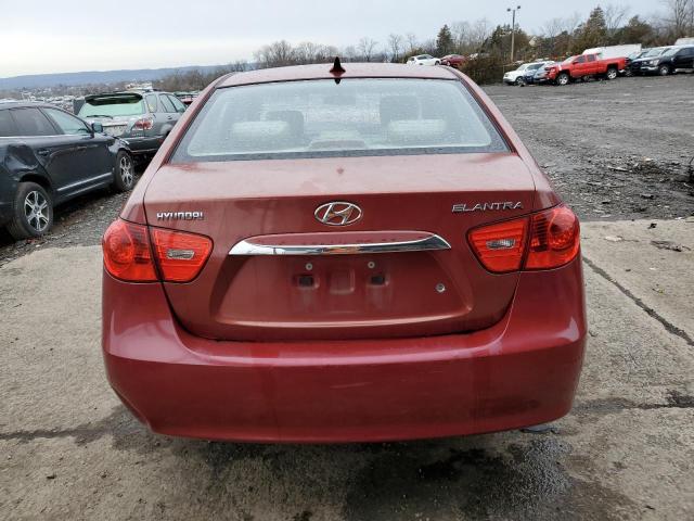 KMHDU4AD8AU842265 - 2010 HYUNDAI ELANTRA BLUE RED photo 6