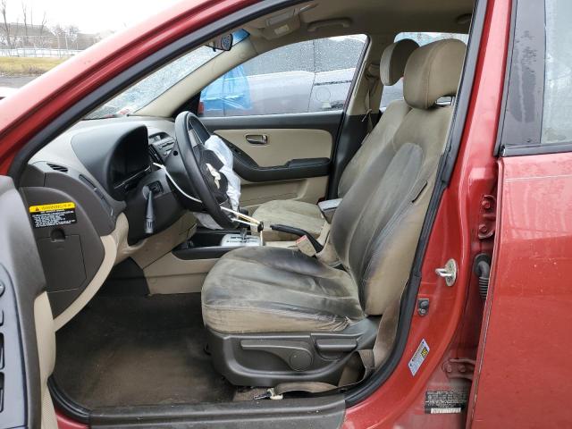 KMHDU4AD8AU842265 - 2010 HYUNDAI ELANTRA BLUE RED photo 7