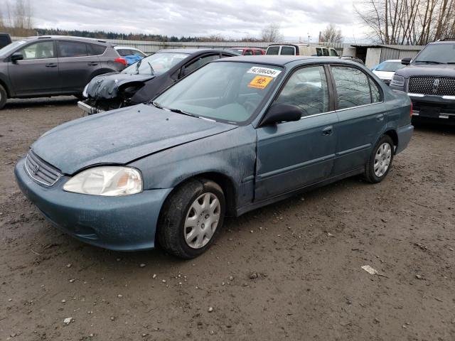 2HGEJ6616YH518404 - 2000 HONDA CIVIC BASE TEAL photo 1