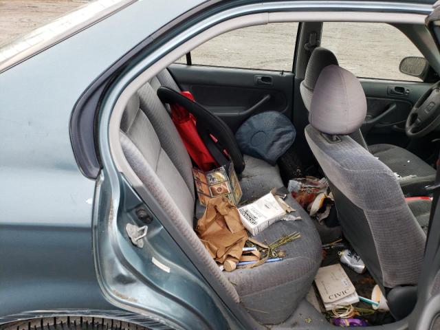 2HGEJ6616YH518404 - 2000 HONDA CIVIC BASE Dəniz mavisi foto 10