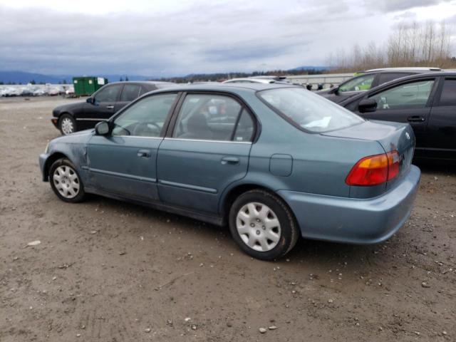 2HGEJ6616YH518404 - 2000 HONDA CIVIC BASE TEAL photo 2