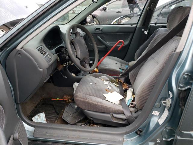2HGEJ6616YH518404 - 2000 HONDA CIVIC BASE Dəniz mavisi foto 7