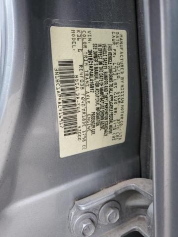 3N1BC1AP4AL416917 - 2010 NISSAN VERSA S SILVER photo 12