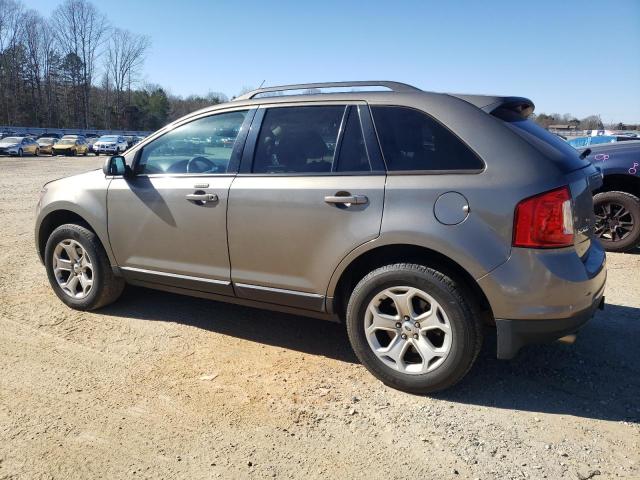 2FMDK4JC3EBA79418 - 2014 FORD EDGE SEL GRAY photo 2