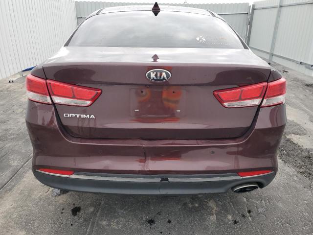 5XXGT4L31JG263035 - 2018 KIA OPTIMA LX BURGUNDY photo 6