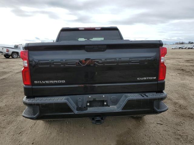 1GCPWBEK2MZ396386 - 2021 CHEVROLET SILVERADO C1500 CUSTOM BLACK photo 6