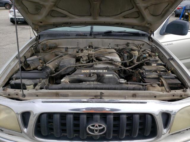 5TESN92N21Z871278 - 2001 TOYOTA TACOMA XTRACAB PRERUNNER ვერცხლისფერი ფოტო 11
