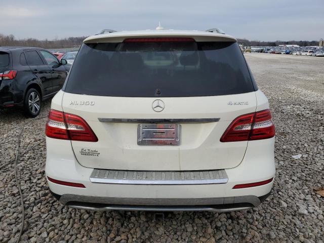 4JGDA5HB9CA033266 - 2012 MERCEDES-BENZ ML 350 4MATIC WHITE photo 6