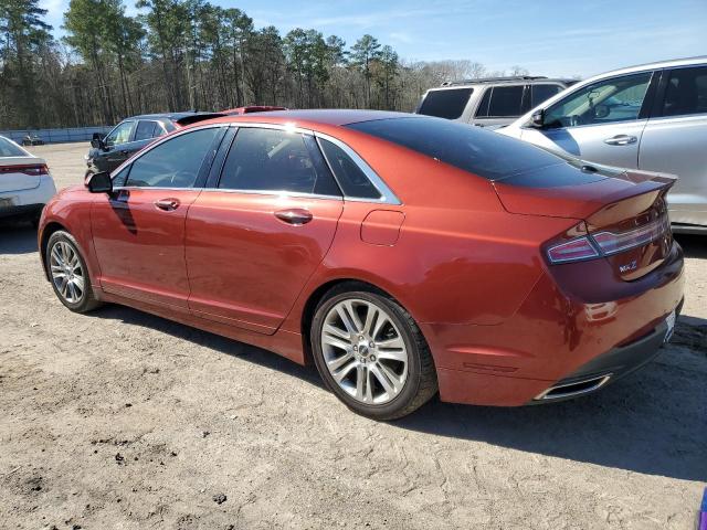 3LN6L2LU8ER821880 - 2014 LINCOLN MKZ HYBRID ORANGE photo 2