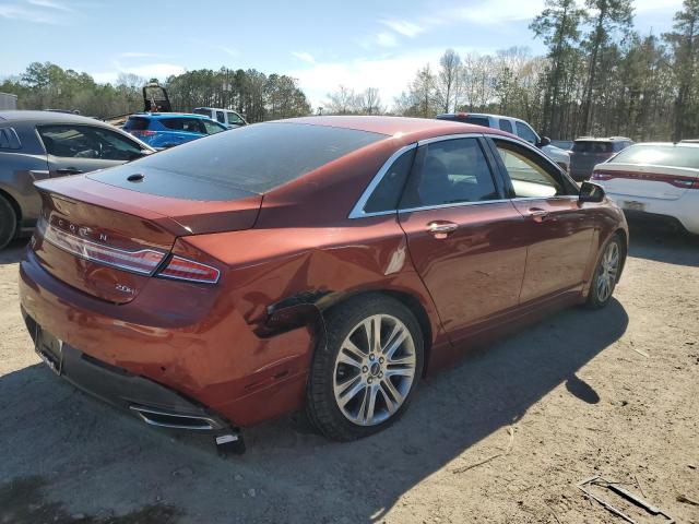 3LN6L2LU8ER821880 - 2014 LINCOLN MKZ HYBRID ORANGE photo 3