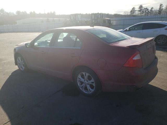 3FAHP0HA5CR253143 - 2012 FORD FUSION SE RED photo 2