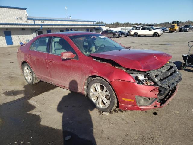 3FAHP0HA5CR253143 - 2012 FORD FUSION SE RED photo 4