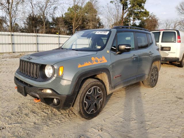 ZACCJBCT5GPD23086 - 2016 JEEP RENEGADE TRAILHAWK GRAY photo 1