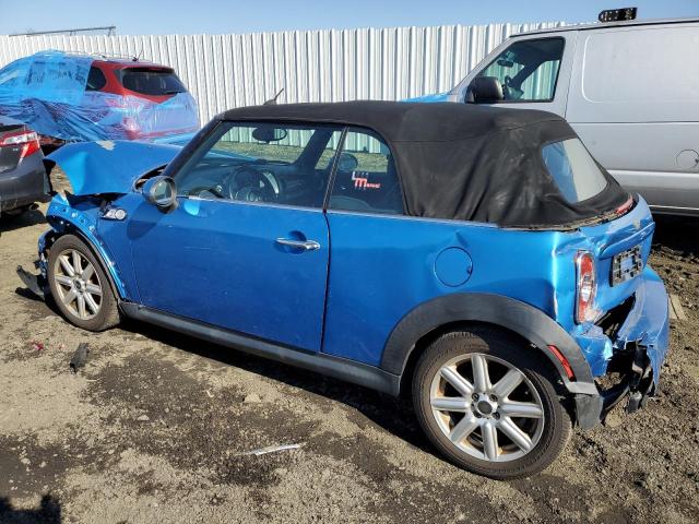 WMWZP3C52BT296147 - 2011 MINI COOPER S BLUE photo 2