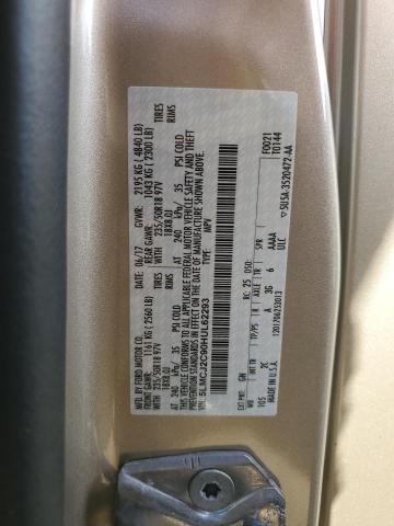 5LMCJ2C90HUL62293 - 2017 LINCOLN MKC SELECT Բեժ լուսանկար 12