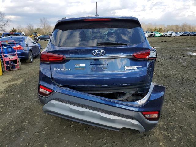 5NMS2CADXLH183806 - 2020 HYUNDAI SANTA FE SE BLUE photo 6