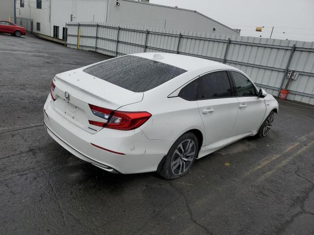 1HGCV3F18LA010615 - 2020 HONDA ACCORD HYBRID WHITE photo 3