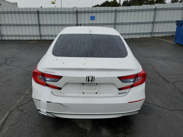 1HGCV3F18LA010615 - 2020 HONDA ACCORD HYBRID WHITE photo 6