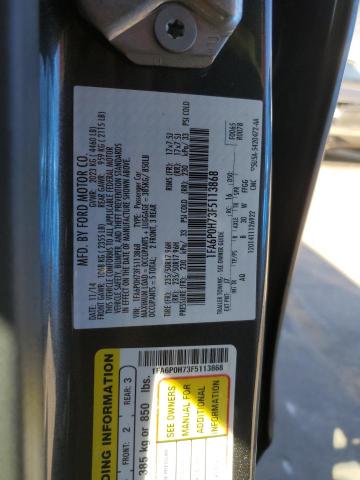 1FA6P0H73F5113868 - 2015 FORD FUSION SE GRAY photo 12