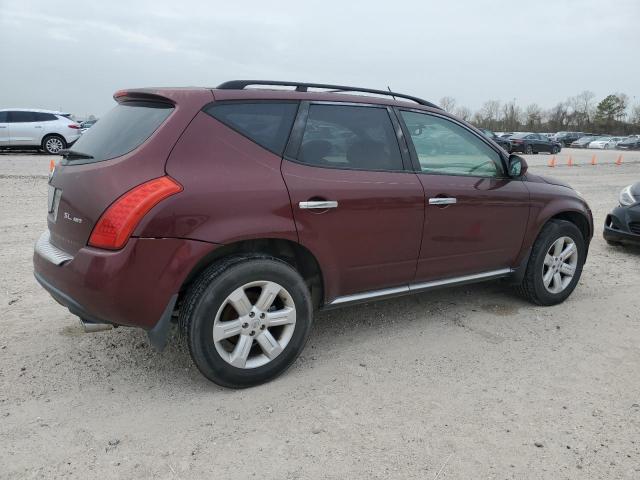 JN8AZ08W77W644190 - 2007 NISSAN MURANO SL BURGUNDY photo 3