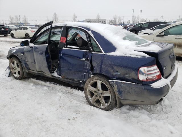 WAUDH68D21A138460 - 2001 AUDI A4 2.8 QUATTRO BLUE photo 2