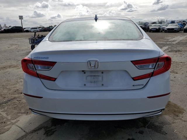 1HGCV3F43LA012346 - 2020 HONDA ACCORD HYBRID EX WHITE photo 6