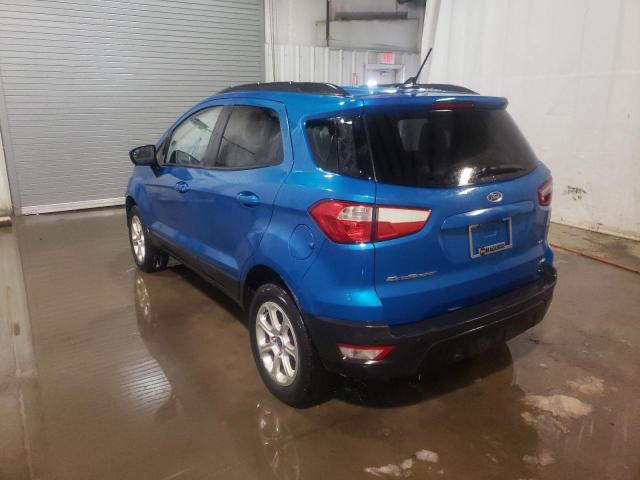 MAJ6S3GL7KC310272 - 2019 FORD ECOSPORT SE BLUE photo 2