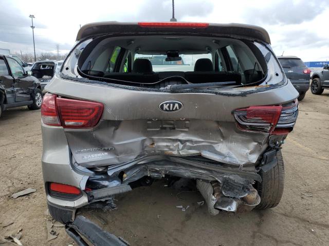 5XYPGDA32KG461420 - 2019 KIA SORENTO L SILVER photo 6