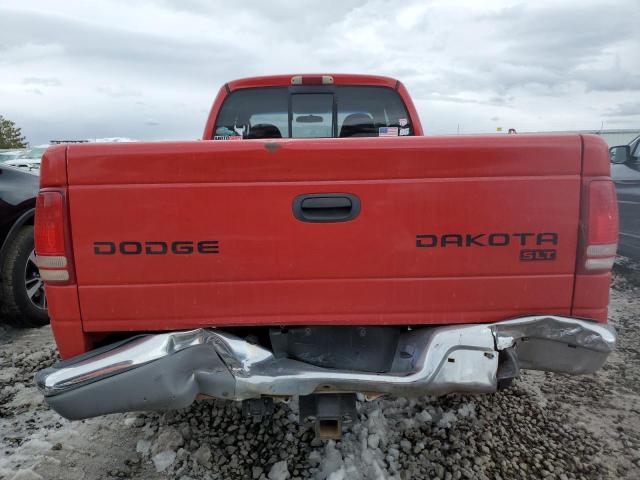 1D7HG42N23S105863 - 2003 DODGE DAKOTA SLT RED photo 6