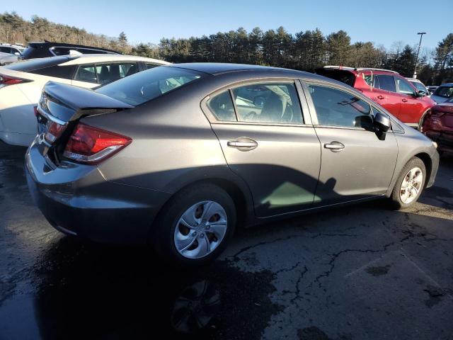 2HGFB2F5XDH572344 - 2013 HONDA CIVIC LX GRAY photo 3