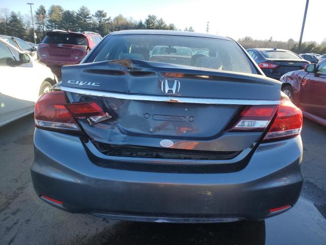 2HGFB2F5XDH572344 - 2013 HONDA CIVIC LX GRAY photo 6