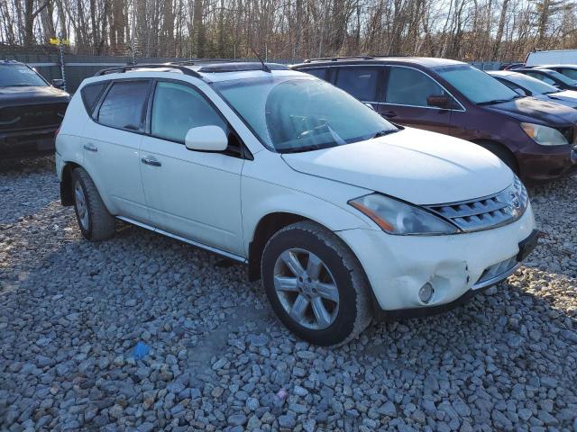 JN8AZ08W36W536888 - 2006 NISSAN MURANO SL WHITE photo 4