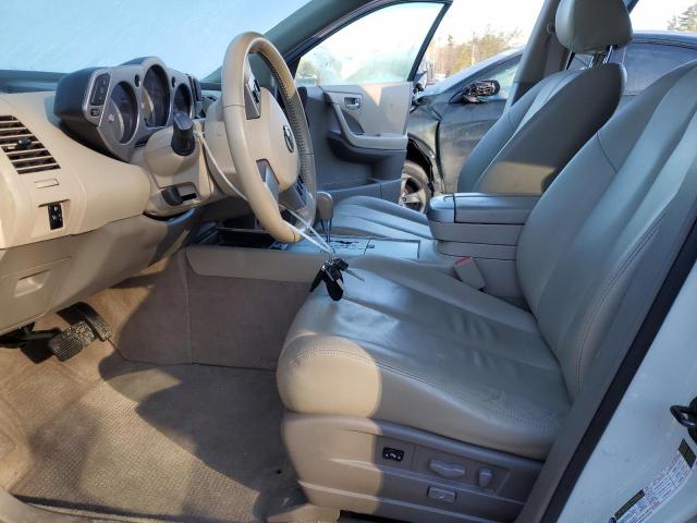 JN8AZ08W36W536888 - 2006 NISSAN MURANO SL WHITE photo 7