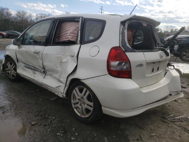 JHMGD38637S037019 - 2007 HONDA FIT S 白色 照片 2