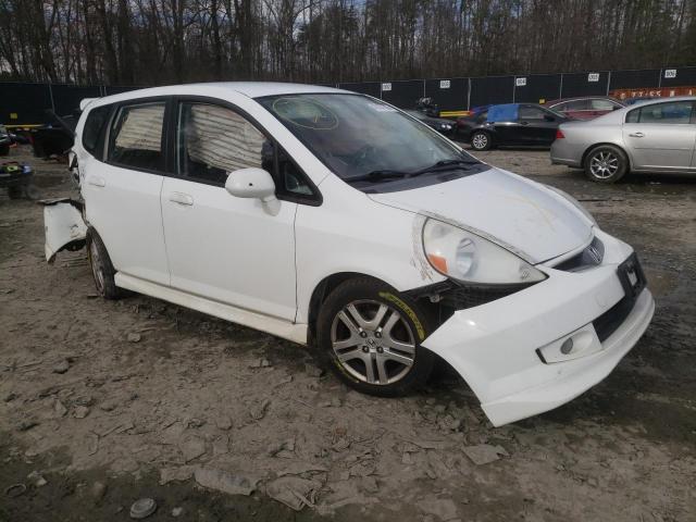 JHMGD38637S037019 - 2007 HONDA FIT S WHITE photo 4