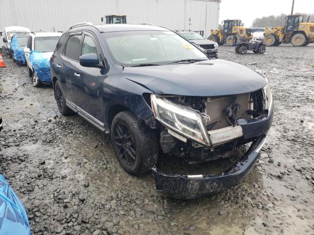 5N1AR2MM6EC627693 - 2014 NISSAN PATHFINDER S BLUE photo 4