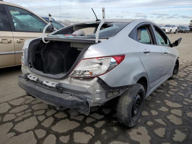 KMHCT4AE4FU882261 - 2015 HYUNDAI ACCENT GLS SILVER photo 3