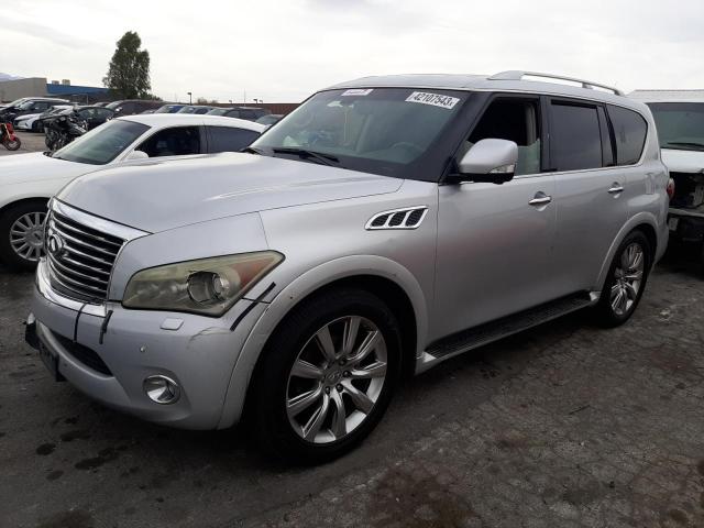 JN8AZ2NF7D9530409 - 2013 INFINITI QX56 SILVER photo 1